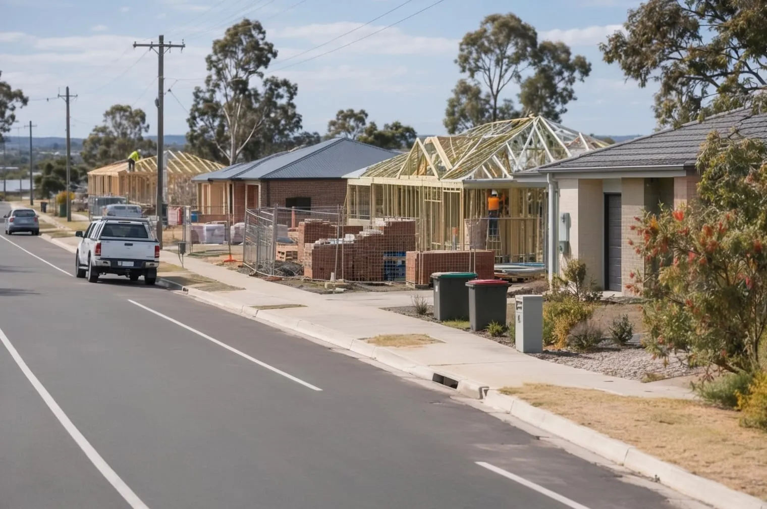 How many homes are built in Australia each year?